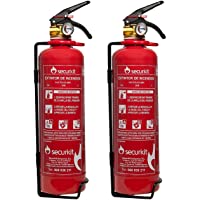 Los mejores  - SECURIKIT Pack Ahorro DE 2 EXTINTORES Polvo ABC DE 1 Kg HOMOLOGADOS para Coche Y Moto-EFICACIA: 5A 34B C